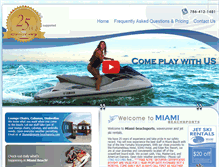 Tablet Screenshot of miami-beachsports.com